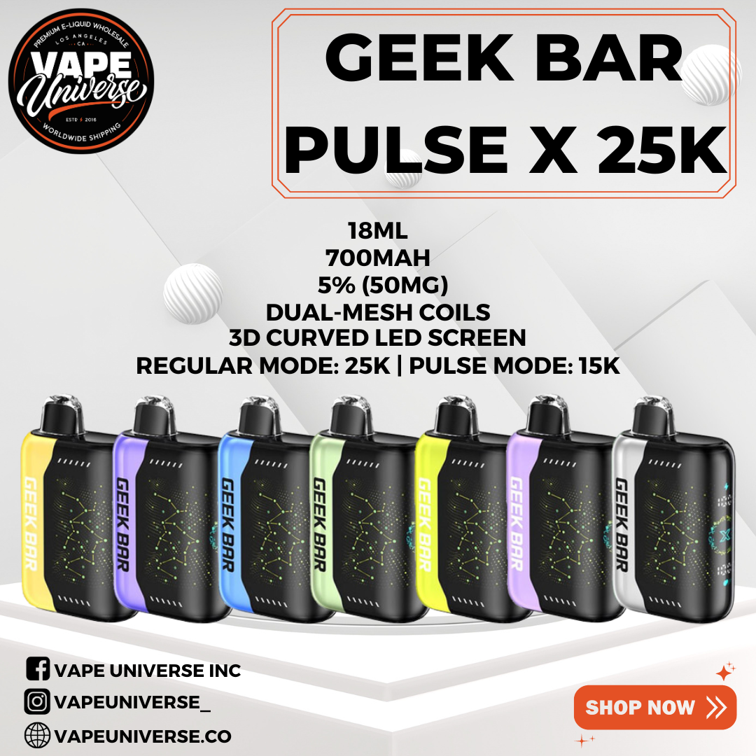 Geek Bar Pulse Vs. Pulse X 25K Puff: Vape Universe With Best Prices In