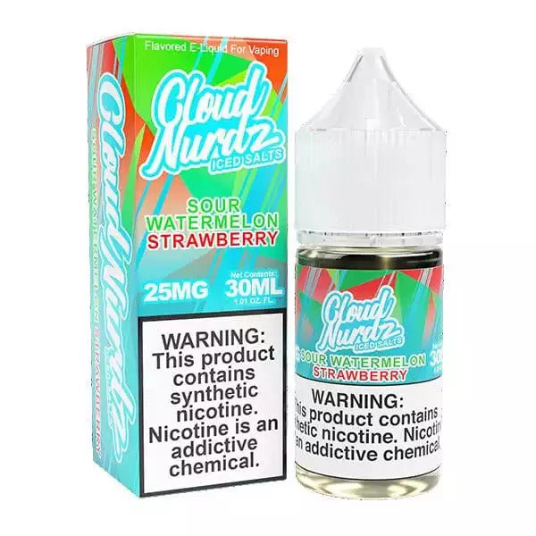 Cloud Nurdz Iced Sour Watermelon Strawberry Juice