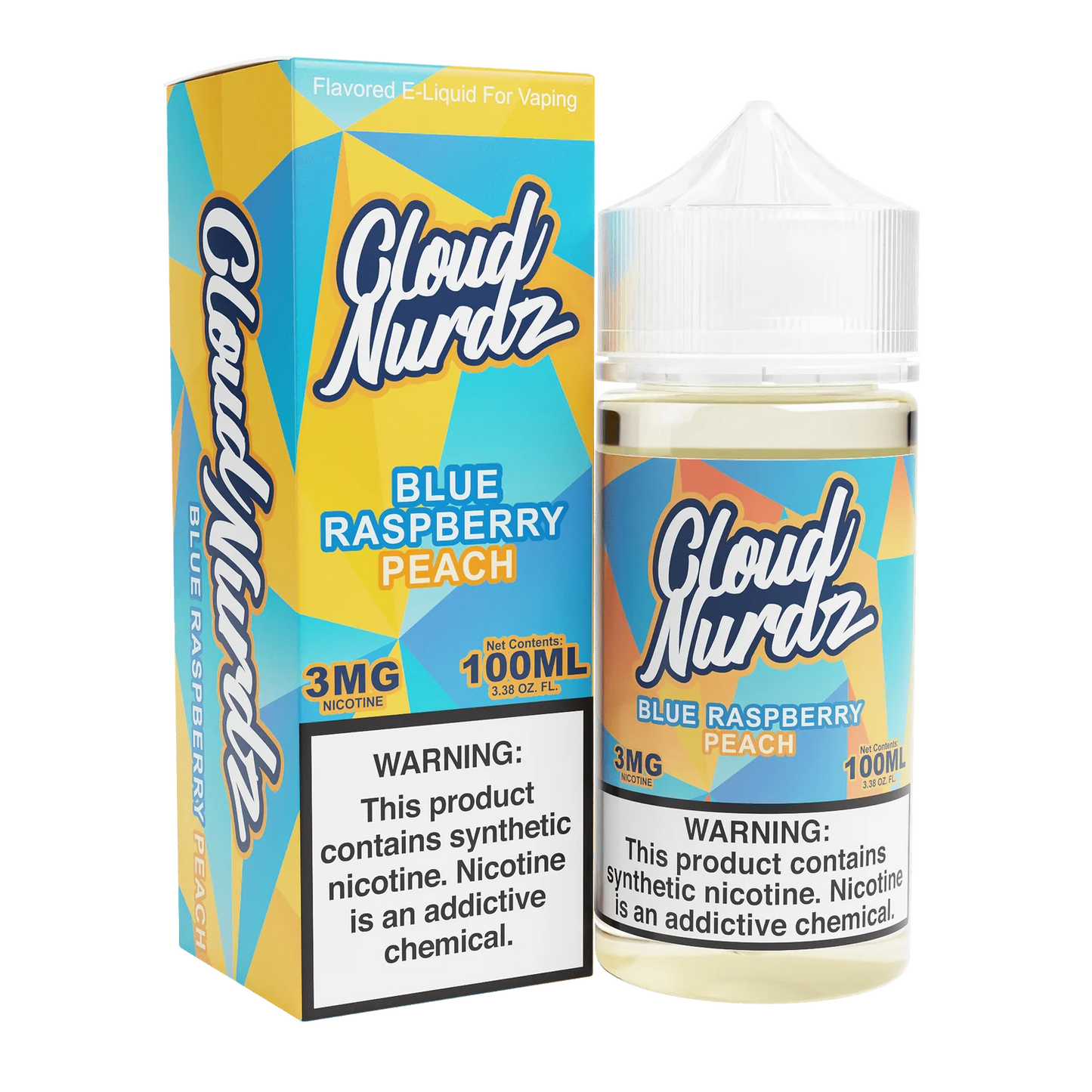 Cloud Nurdz Blue Raspberry Peach Juice