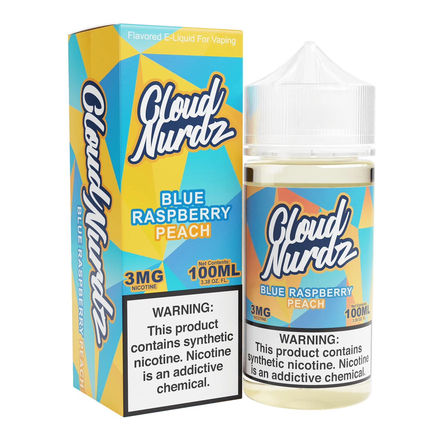 Cloud Nurdz Blue Raspberry Peach Juice