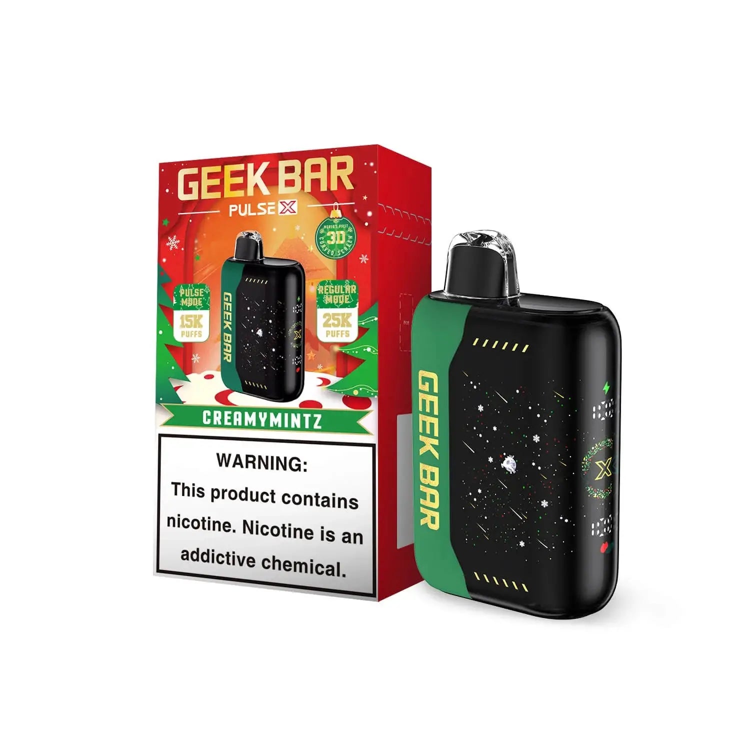 Creamy Mintz Geek Bar Pulse X 25K Christmas Edition