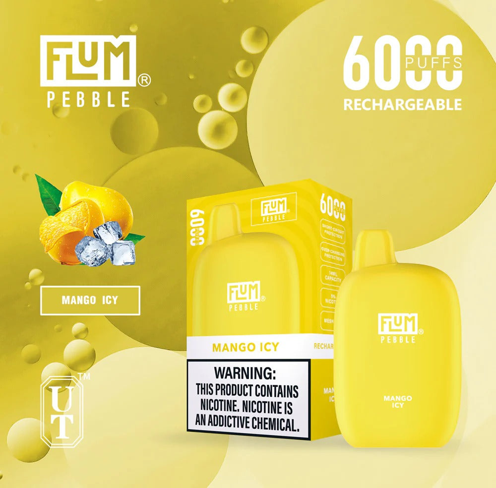 Best-Selling Flum Pebble Disposable Vape 5% Nicotine | $13.99