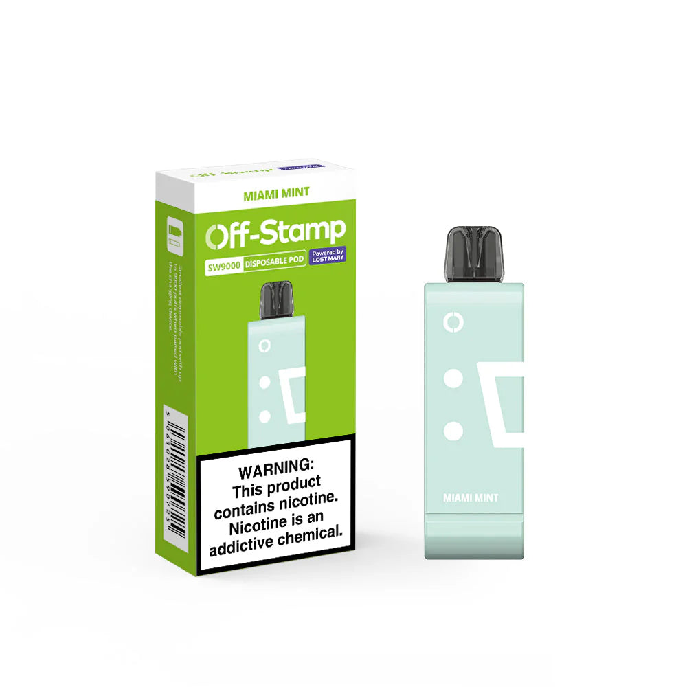 Customer Favorite Off-Stamp SW9000 Rechargeable Nicotine Disposable Pods Vape