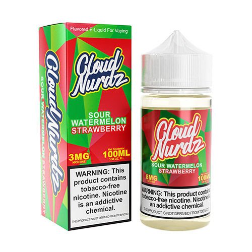 Cloud Nurdz Sour Watermelon Strawberry Juice
