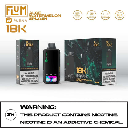 Premium FLUM PLENA 18K NICOTINE DISPOSABLE VAPE | $14.99