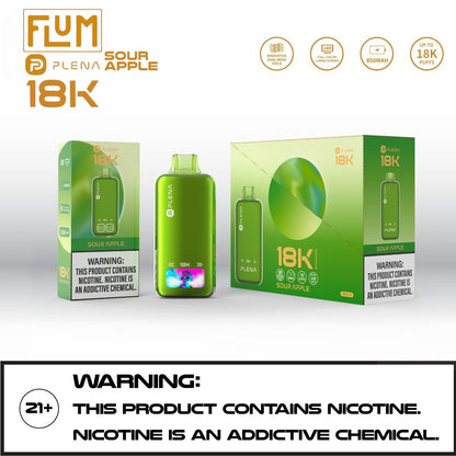 FLUM PLENA 18K NICOTINE DISPOSABLE VAPE | $14.99