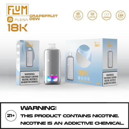 Premium FLUM PLENA 18K NICOTINE DISPOSABLE VAPE | $14.99