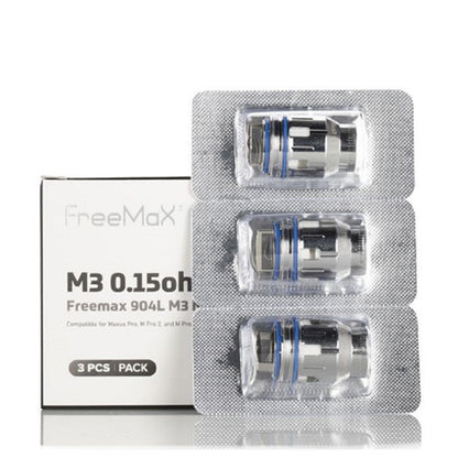 Premium FREEMAX 904L M MESH REPLACEMENT COILS 3PCS