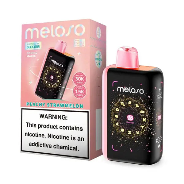 Peachy Strawmelon Geek Bar Meloso BAR 30K Disposable Vape