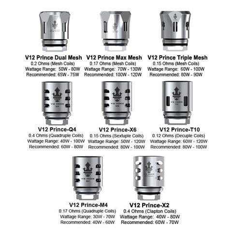 Discounted | Smoktech V12 Prince Replacement Coils (3 Pack)