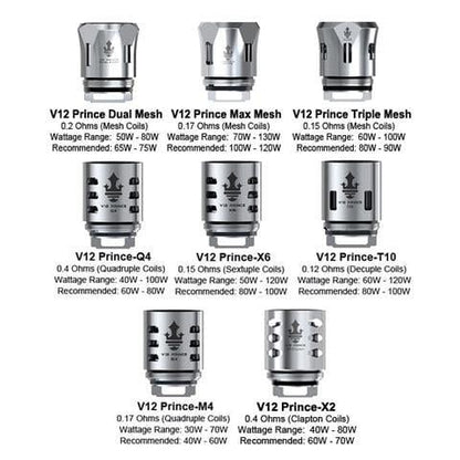 Discounted | Smoktech V12 Prince Replacement Coils (3 Pack)