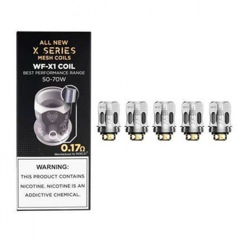 Snowwolf Vaping WF-X1 X-Series Mesh Coils | Pack of 5 | 0.17 ohm