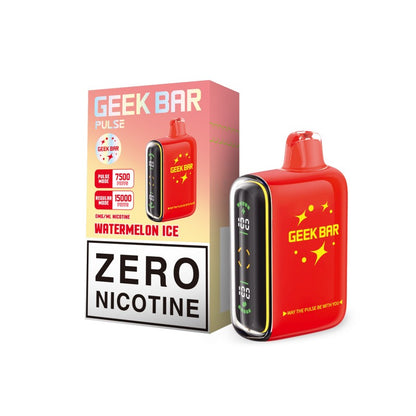 Watermelon Ice Geek Bar Pulse 15k Zero Nicotine Disposable Vape