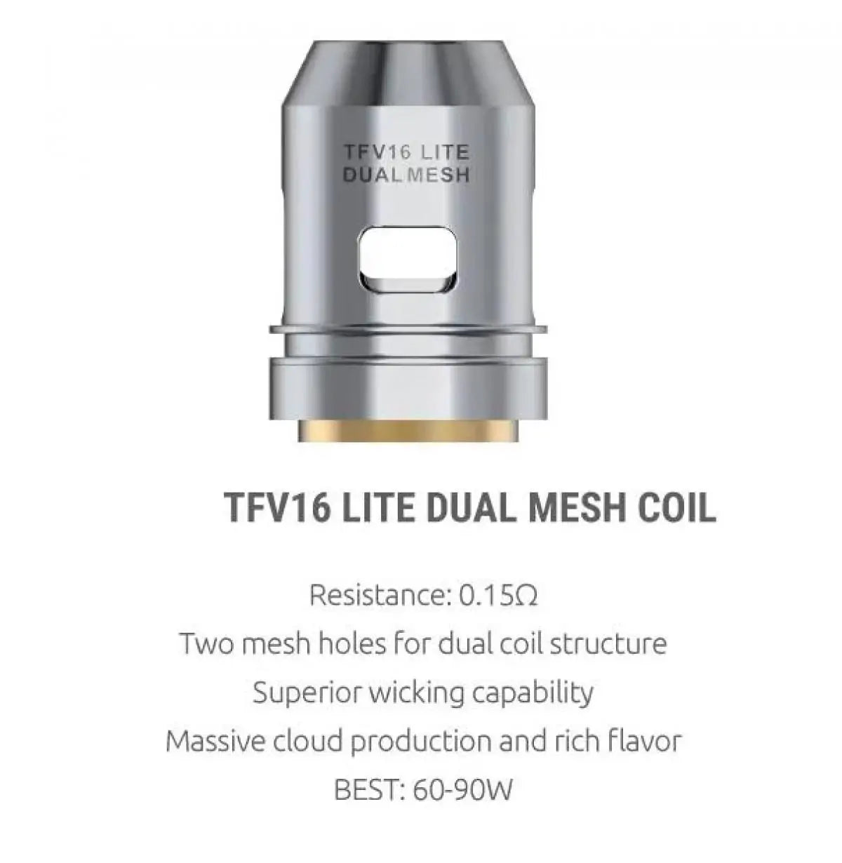 Lowest-price SMOK | Smoktech TFV16 Mesh Replacement Coils (3 Pack)